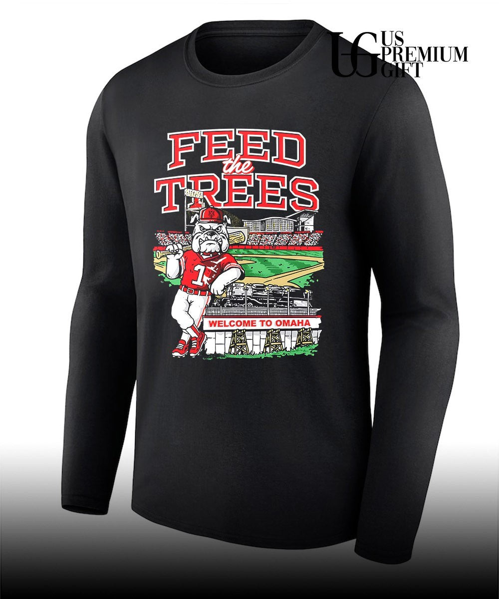 Georgia Bulldogs College World Series Feed the Trees Welcome to Omaha mascot shirt