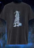 Ghost Dog Samurai Warrior with Sword and Briefcase Graphic T-Shirt