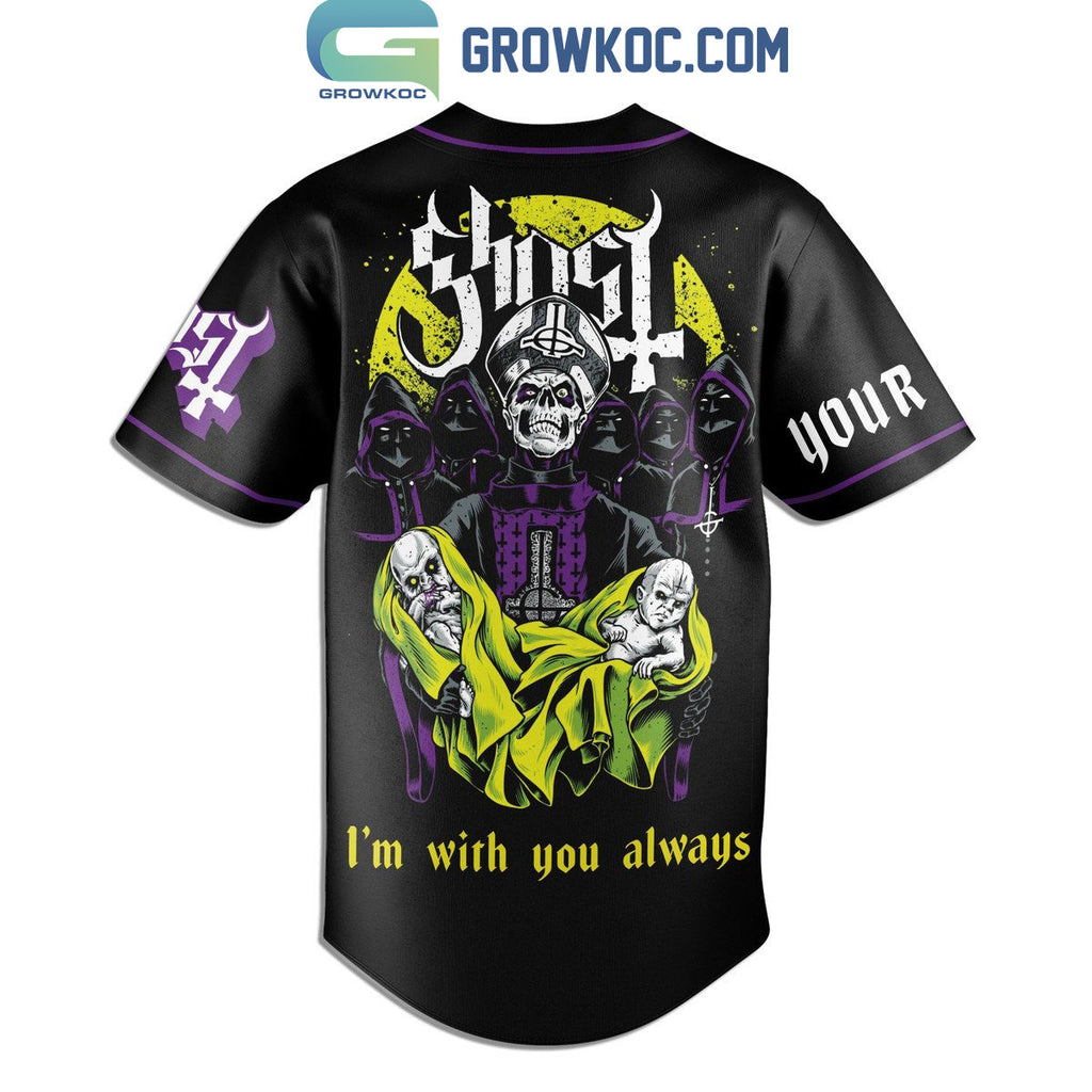 Ghost I’m With You Always Personalized Baseball Jersey