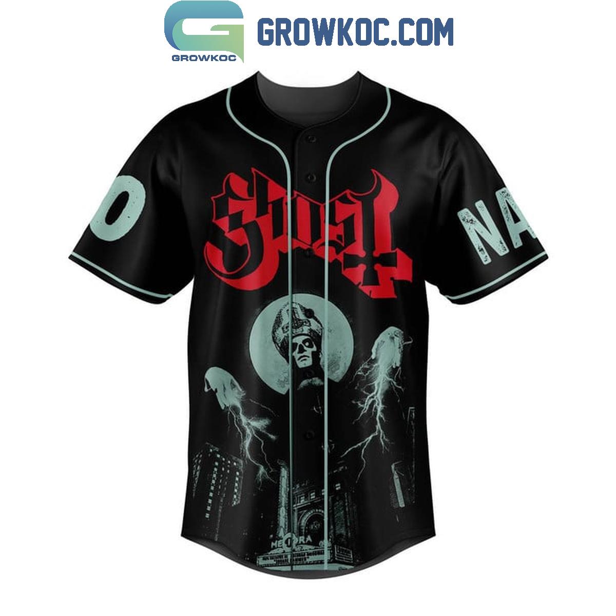 Ghost Rite Here Rite Now Personalized Baseball Jersey
