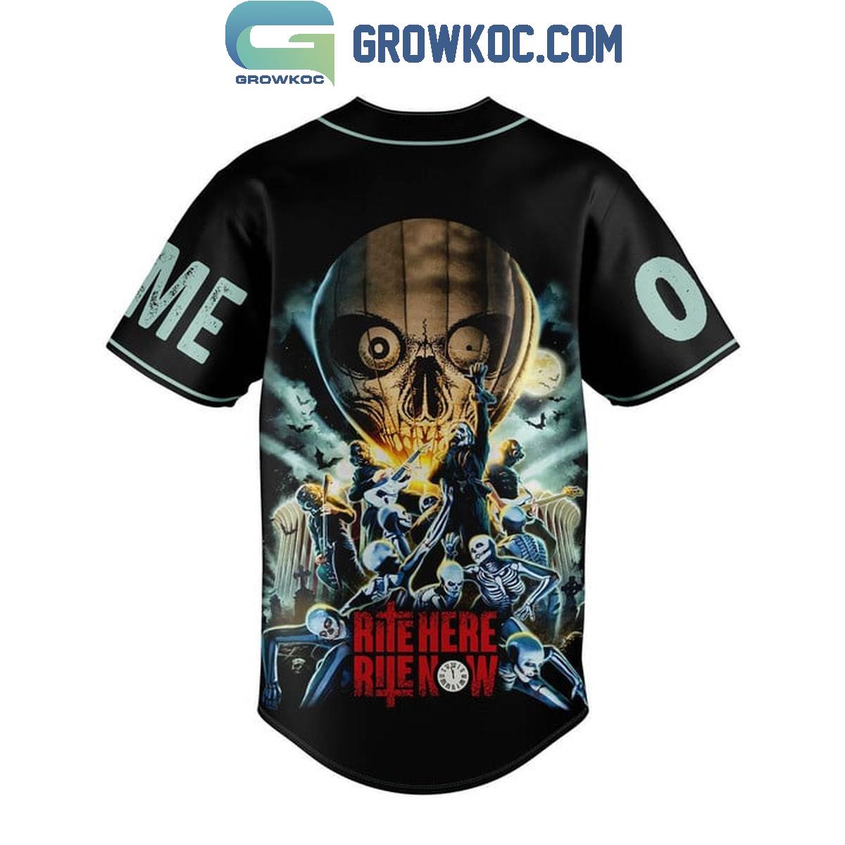 Ghost Rite Here Rite Now Personalized Baseball Jersey