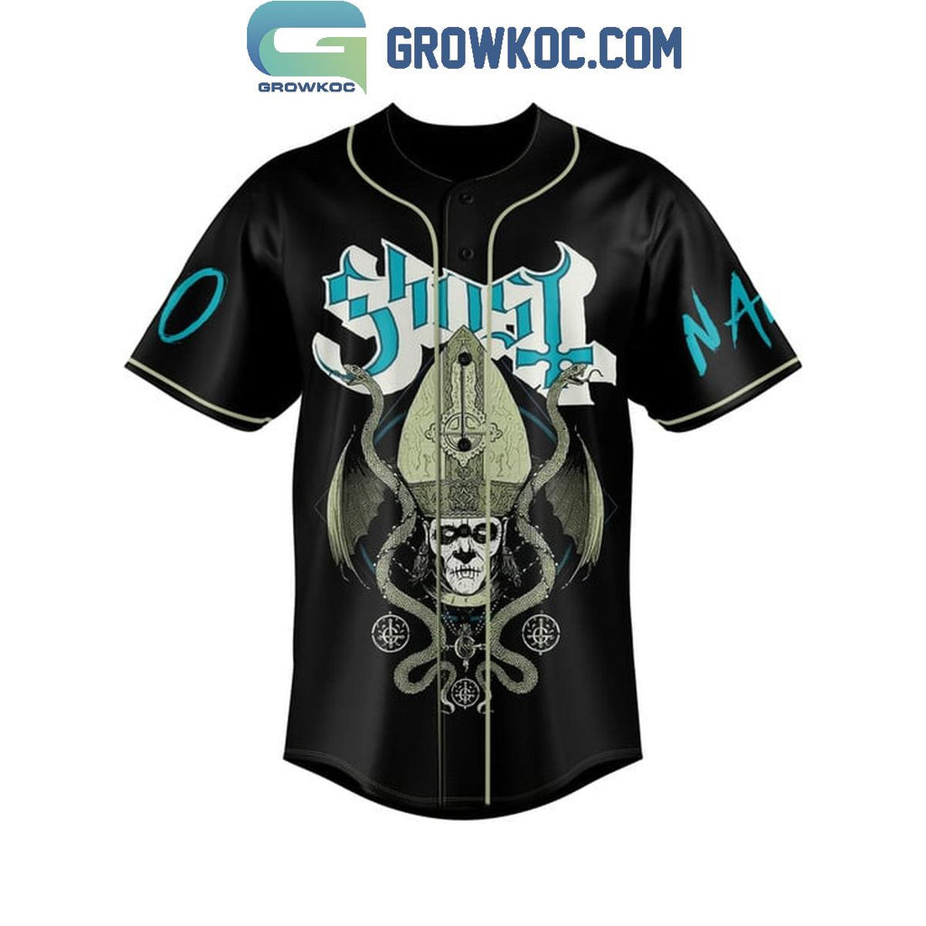 Ghost Rock Band The World Is On Fire Personalized Baseball Jersey