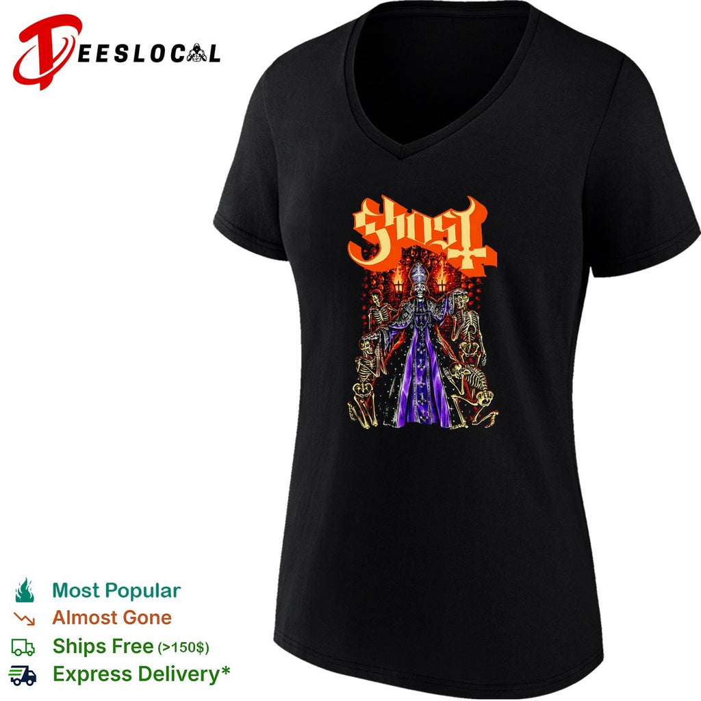 Ghost band skeleton nuns candlelight shirt