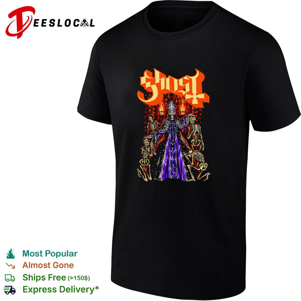 Ghost band skeleton nuns candlelight shirt