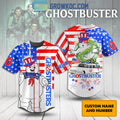 Ghostbusters American Flag Patriot Personalized Baseball Jersey