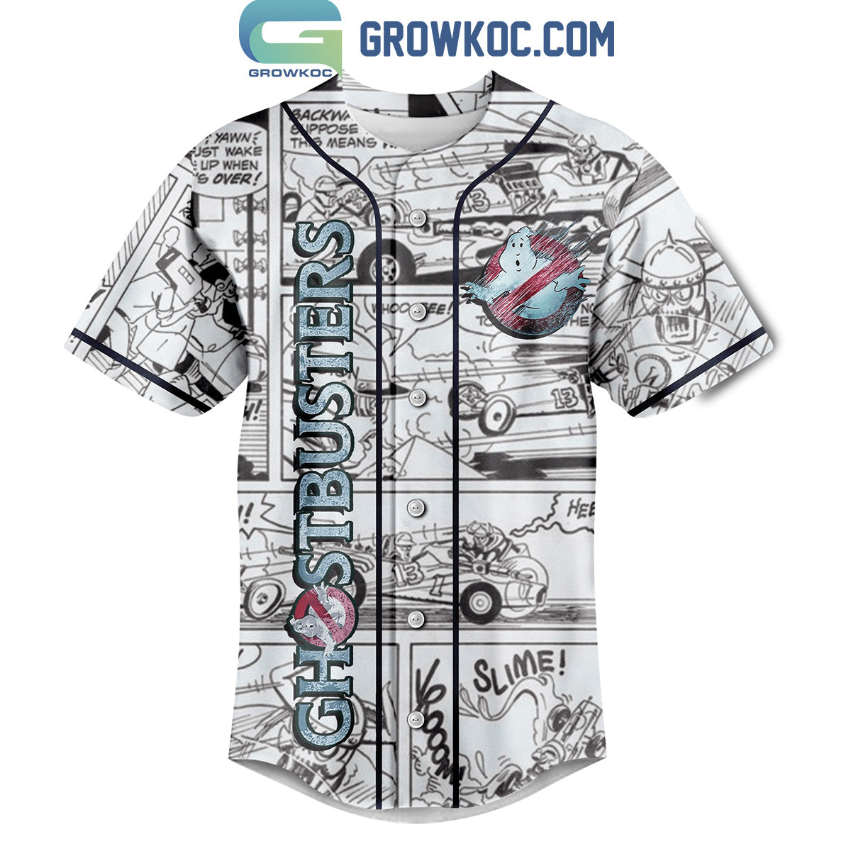 Ghostbusters Frozen Empire Busting Makes Me Feel Good Personalized Baseball Jersey