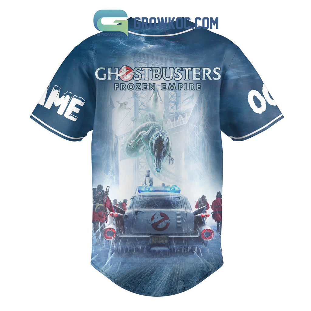 Ghostbusters Frozen Empire Personalized Baseball Jersey