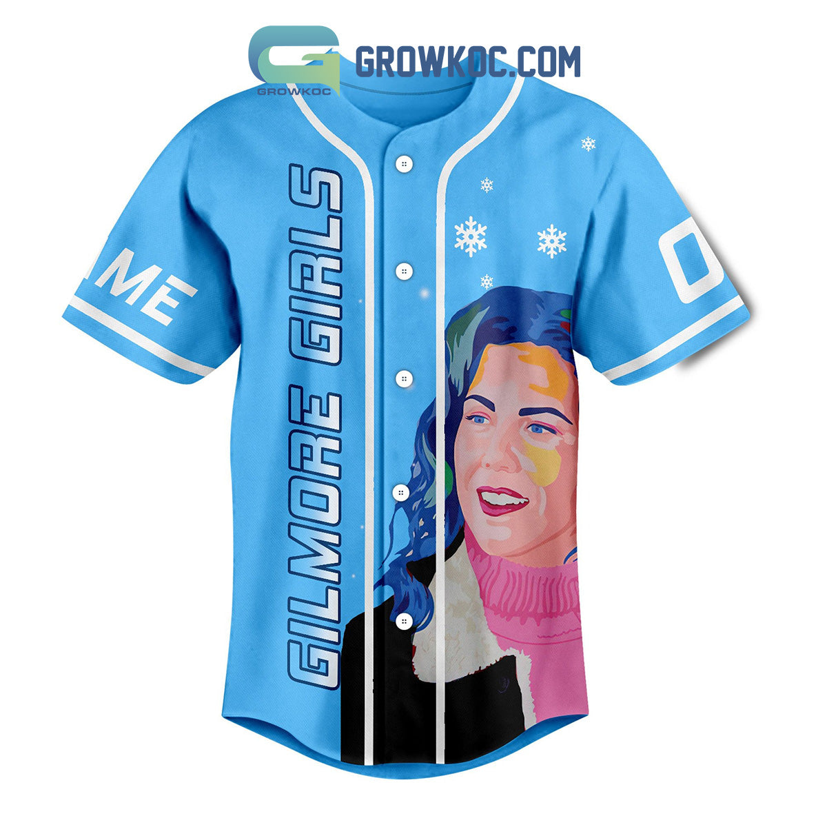 Gilmore Girls I Smell Snow Christmas Custom Name Baseball Jersey