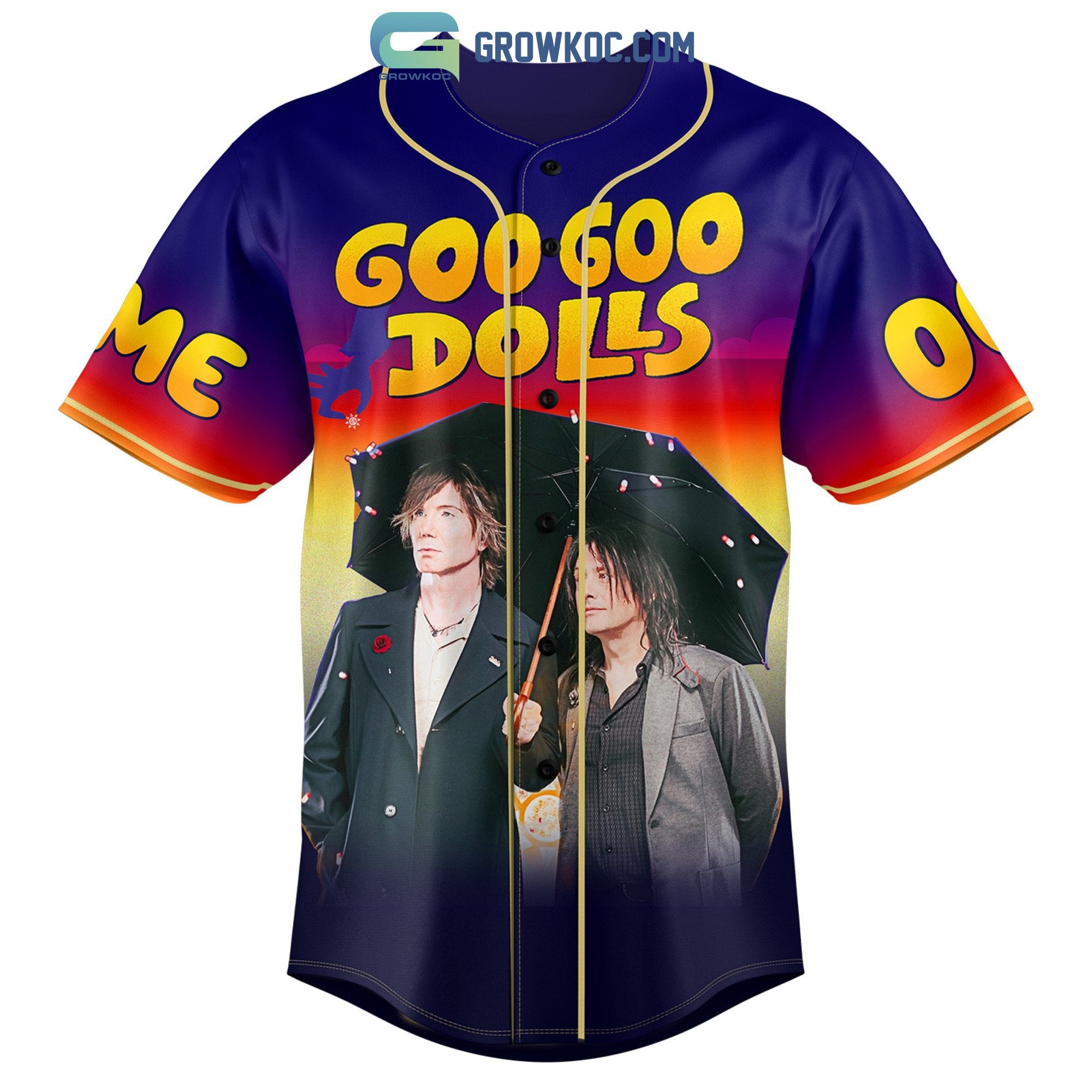 Goo Goo Dolls OAR Night Big Out Personalized Baseball Jersey