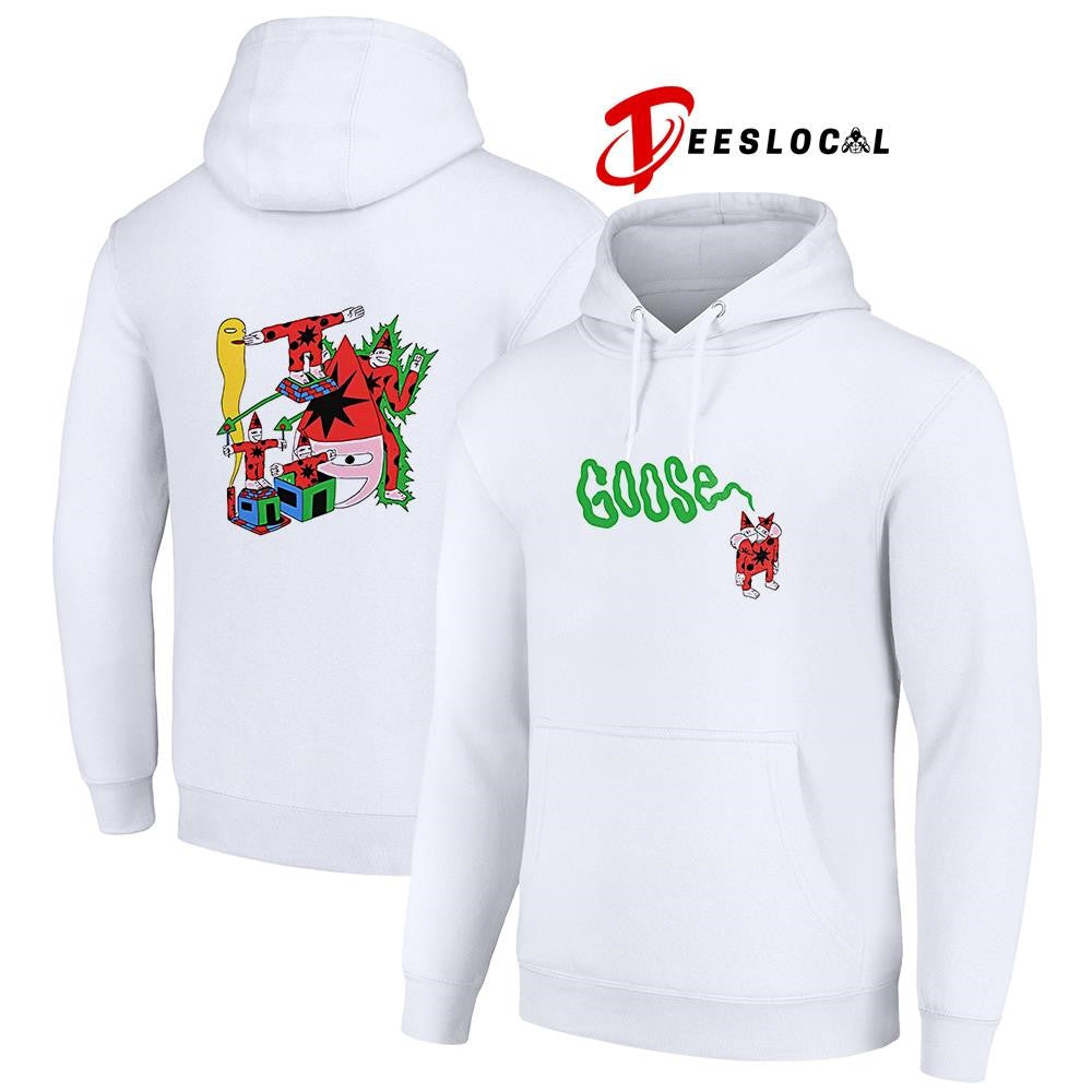 Goose Holiday drop four headed art shirt