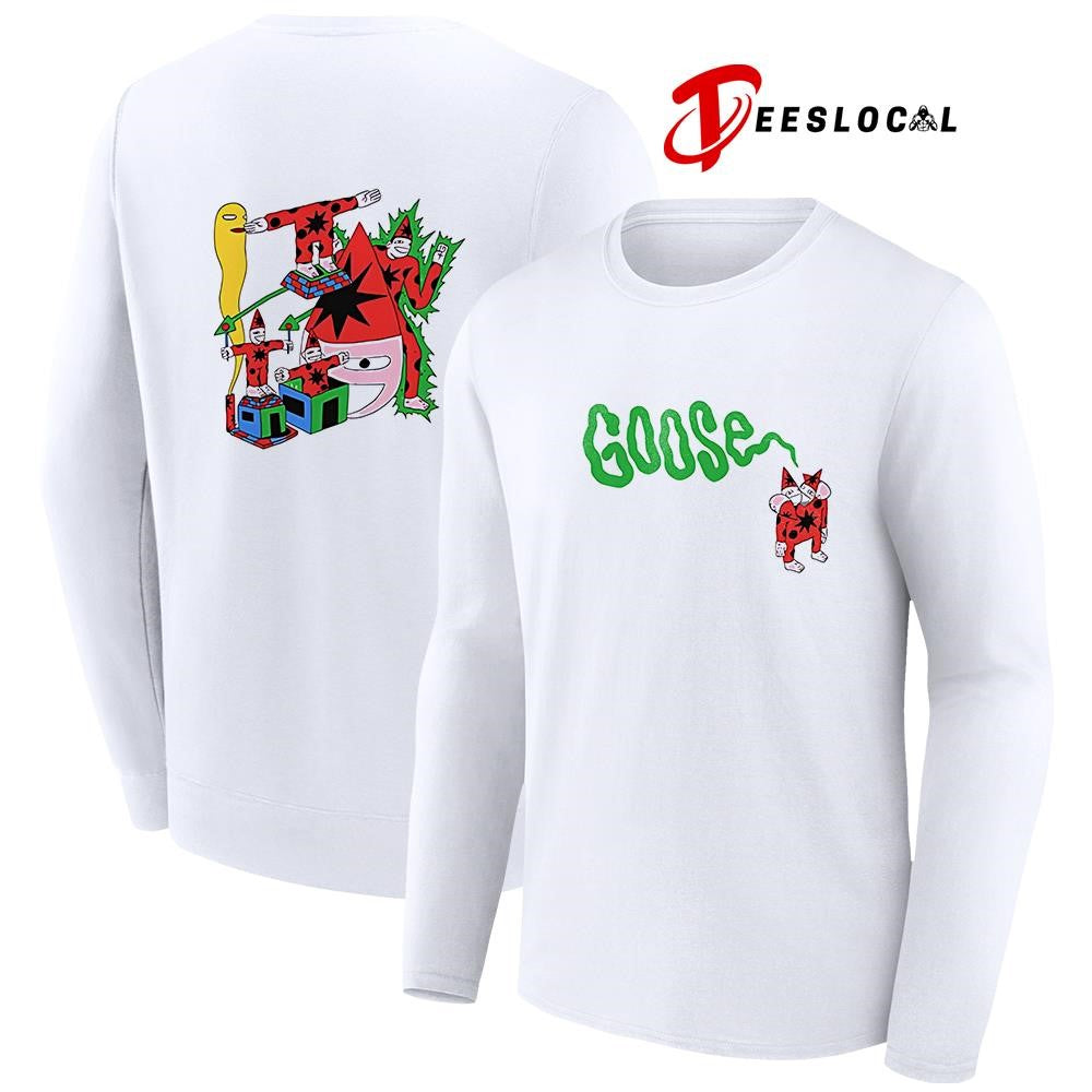 Goose Holiday drop four headed art shirt