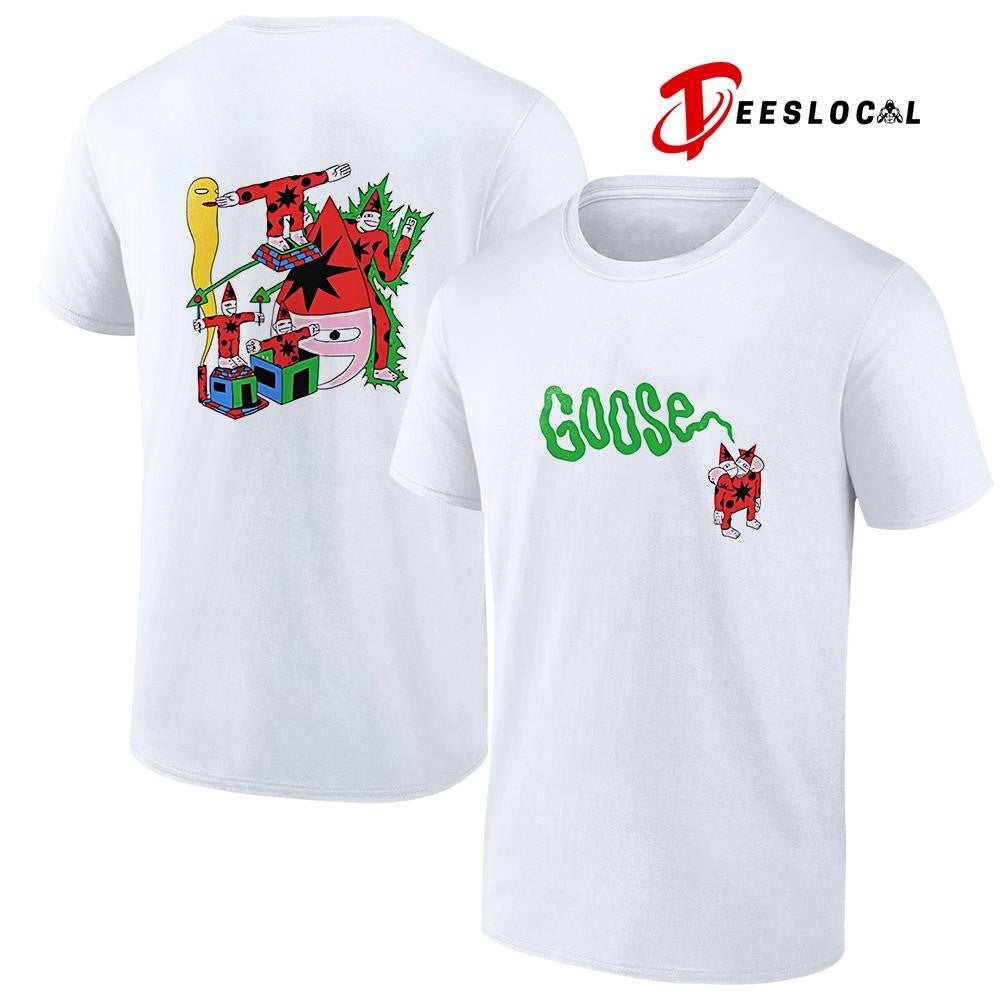 Goose Holiday drop four headed art shirt