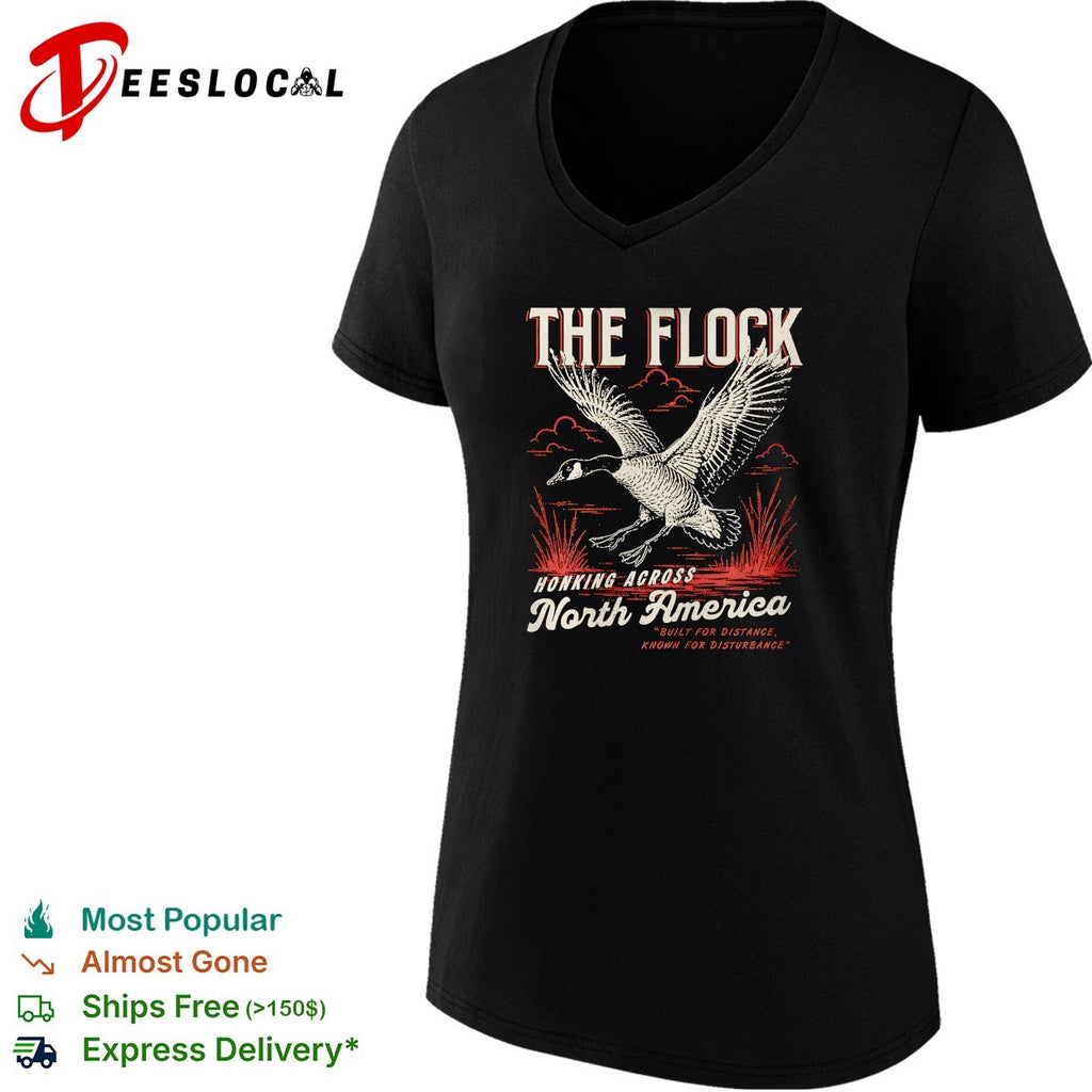 Goose flying the flock honking across North America shirt
