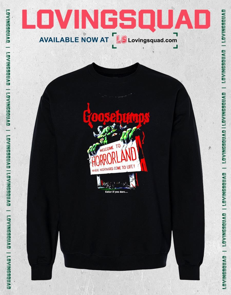 Goosebumps Welcom To Horrorland Bedtime Retro Scary T-shirt