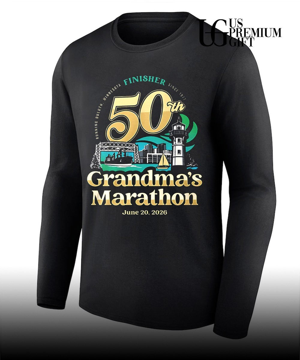 Grandma’s Marathon 50th Anniversary 2026 Finisher shirt