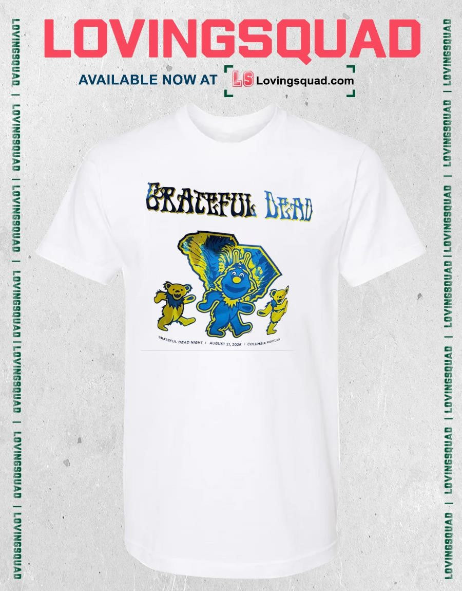 Grateful Dead Night on August 21 2026 Columbia Fireflies T-shirt