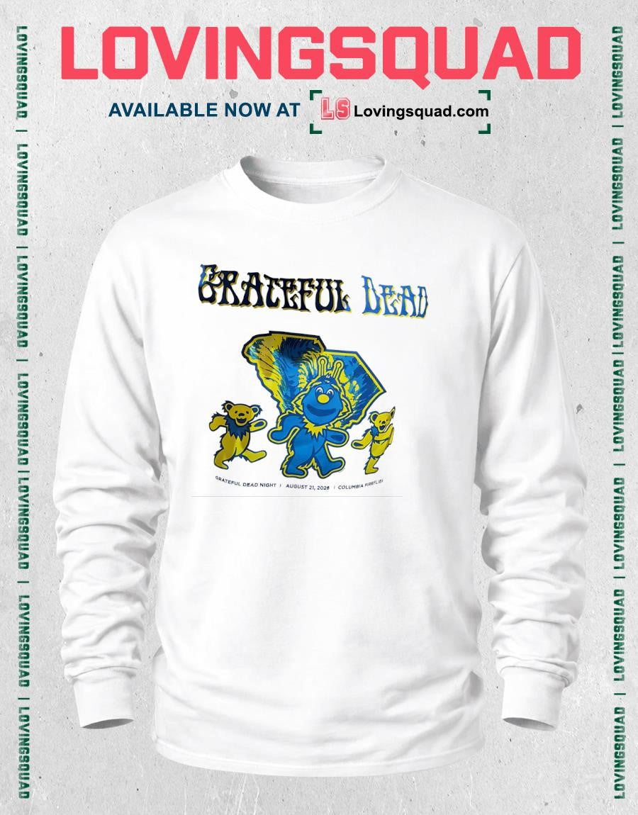 Grateful Dead Night on August 21 2026 Columbia Fireflies T-shirt