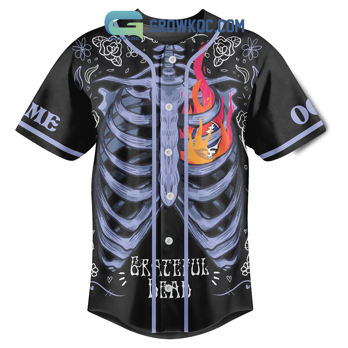 Grateful Dead Not All Who Wander Are Lost Fan Personalized Baseball Jersey