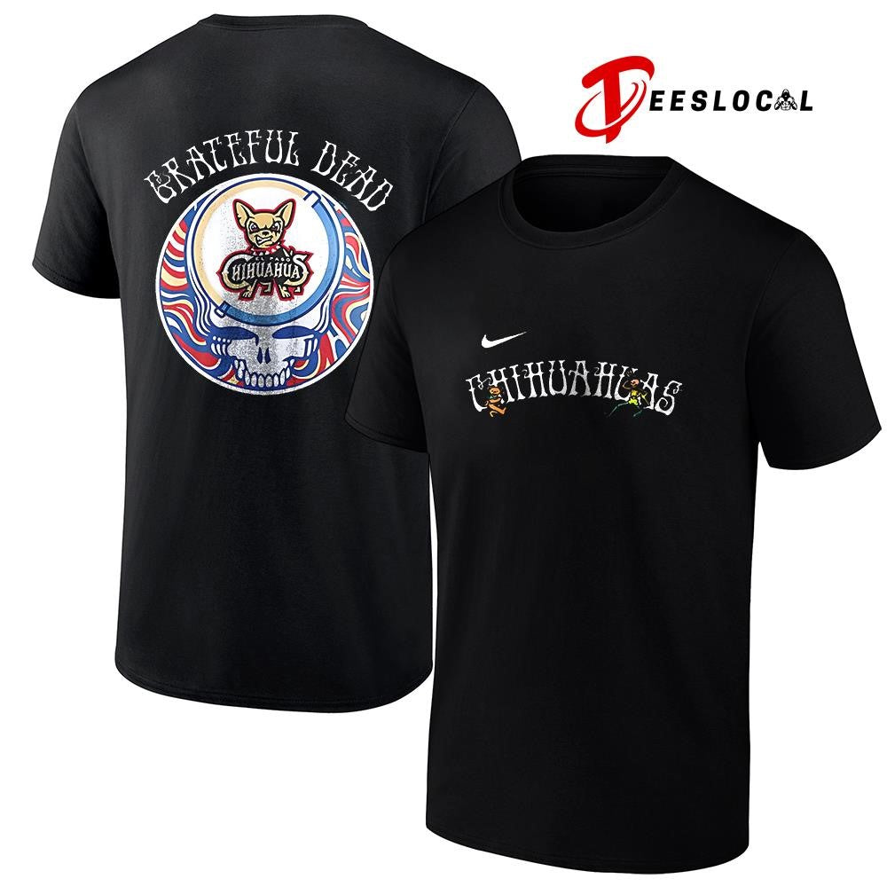 Grateful Dead x El Paso Chihuahuas Triple A logo shirt