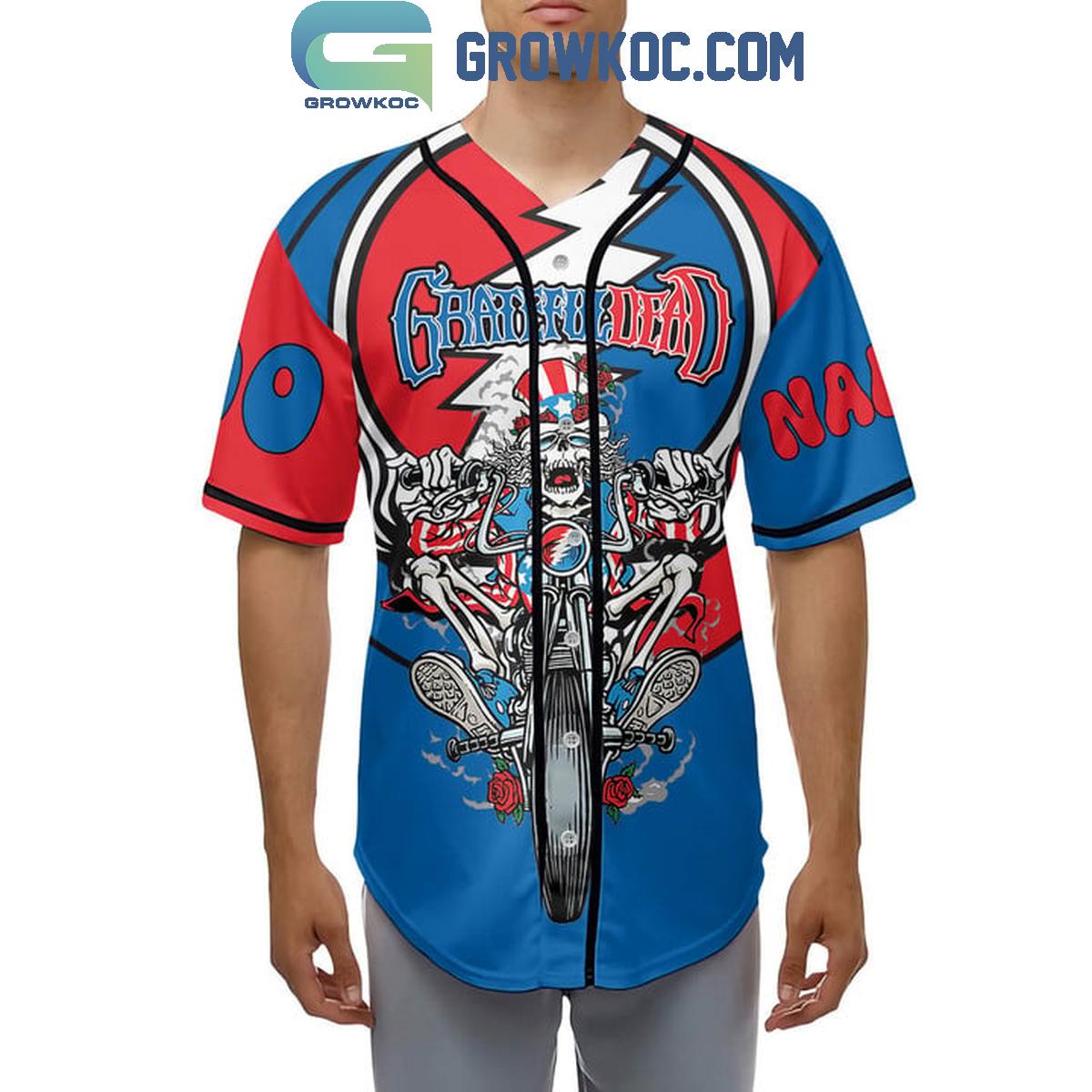 Grateful Dead Make America Grateful Again Personalized Baseball Jersey