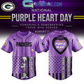 Green Bay Packers Purple Heart Day 2025 Baseball Jersey