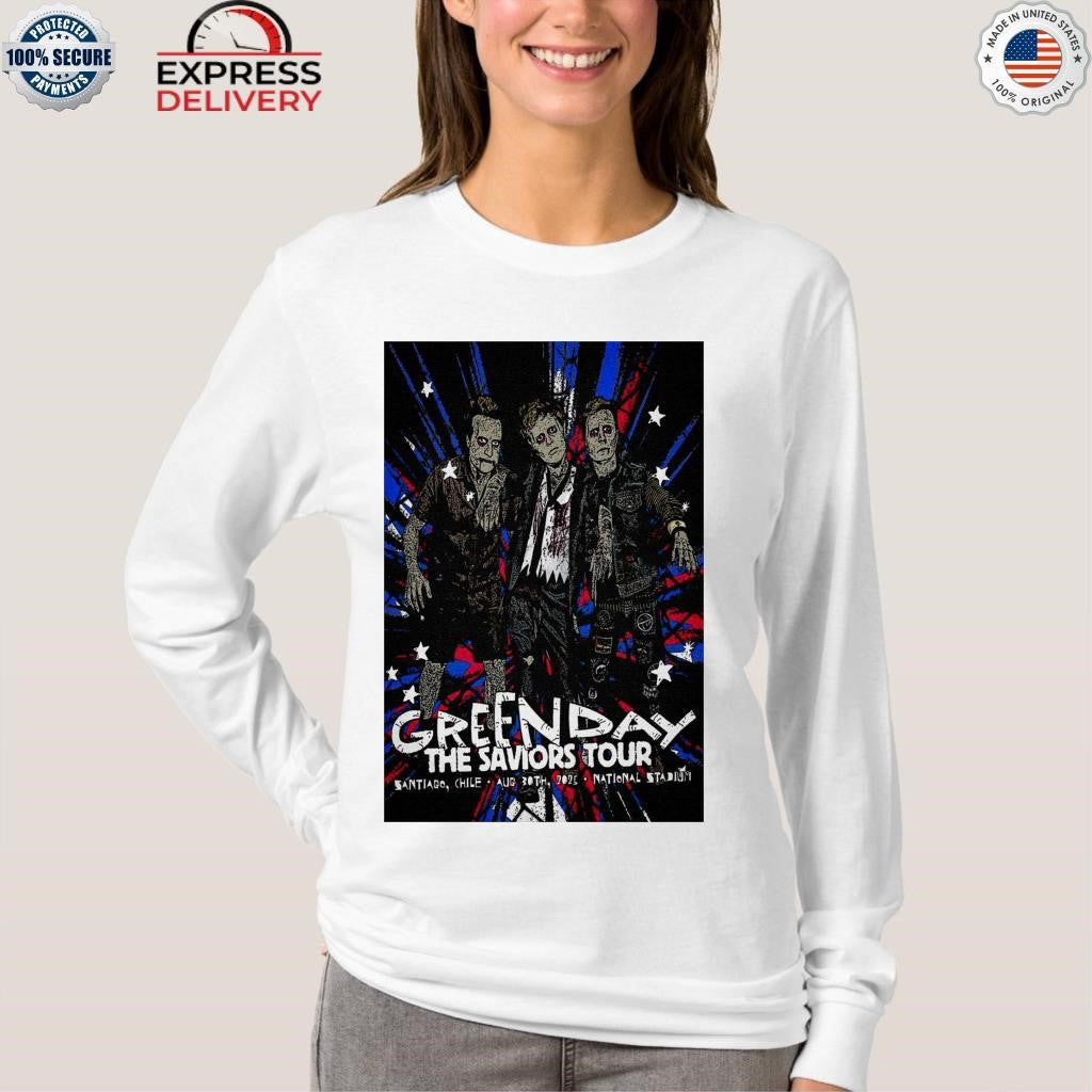 Green Day Aug 30th 2025 Santiago Chile Shirt