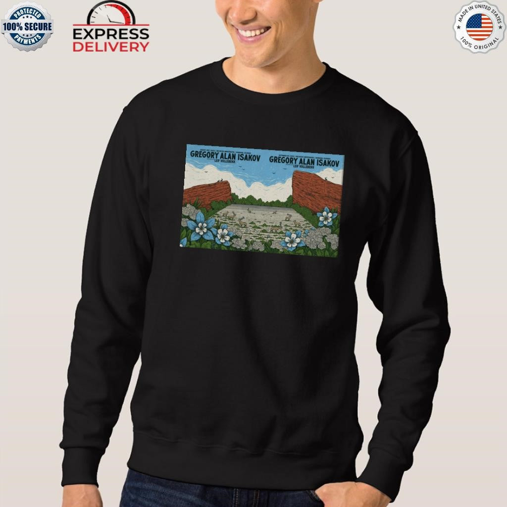 Gregory Alan Isakov At Red Rocks Amphitheatre On Aug 31-Sept 1 2025 Shirt