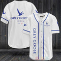 FASHION Grey Goose Baseball Jerseys Botton Shirt