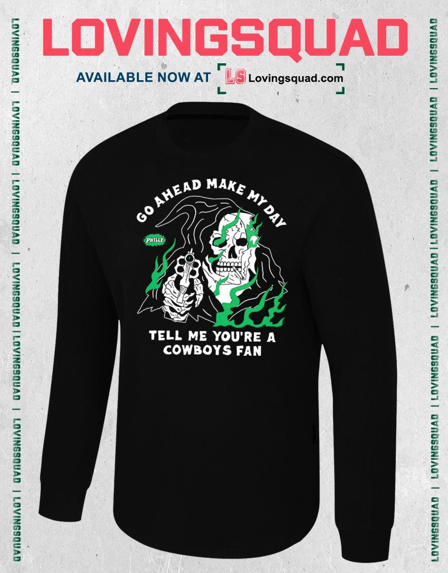 Grim Reaper Go Ahead Makemy Day Telll Me You’re A Cowboy Fan T-shirt