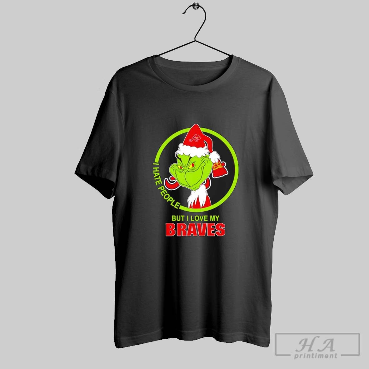 Grinch I Hate People But I Love My Atlanta Braves T-Shirts, Hoodie, Sweatshirt | InkRitualCo.com
