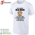 Grumpy monkey I’m a grumpy old man sarcastic answer shirt