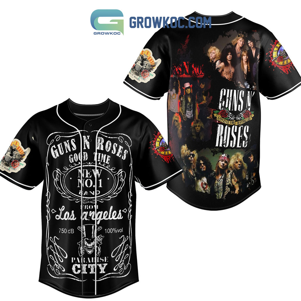 Gun N’ Roses Good Time Paradise City Baseball Jersey
