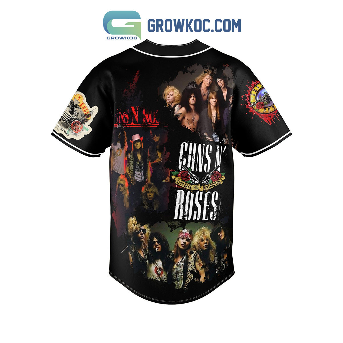 Gun N’ Roses Good Time Paradise City Baseball Jersey
