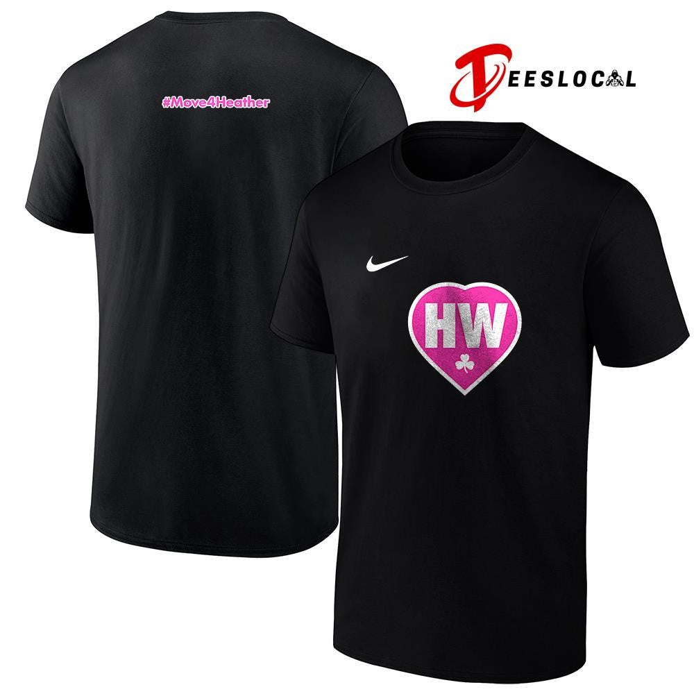 HW move 4 Heather hashtag logo shirt
