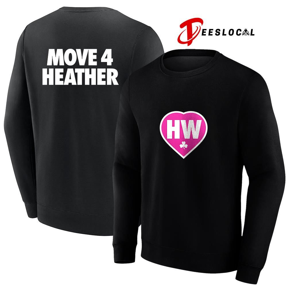 HW move 4 Heather heart text shirt