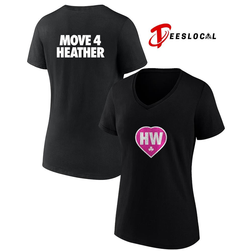 HW move 4 Heather heart text shirt