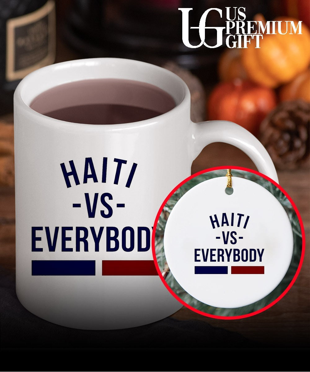 Haiti vs Everybody Haitian flag shirt