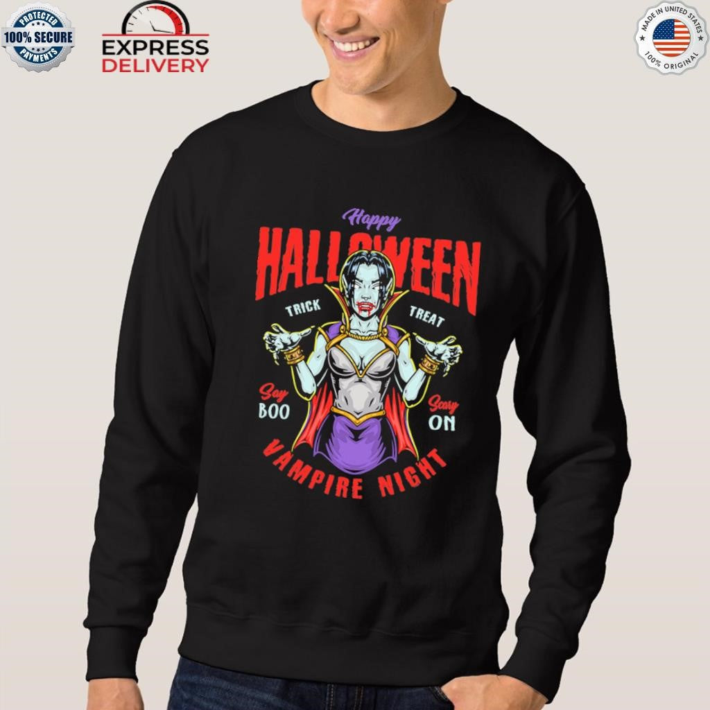 Happy Halloween Vampire Night Shirt