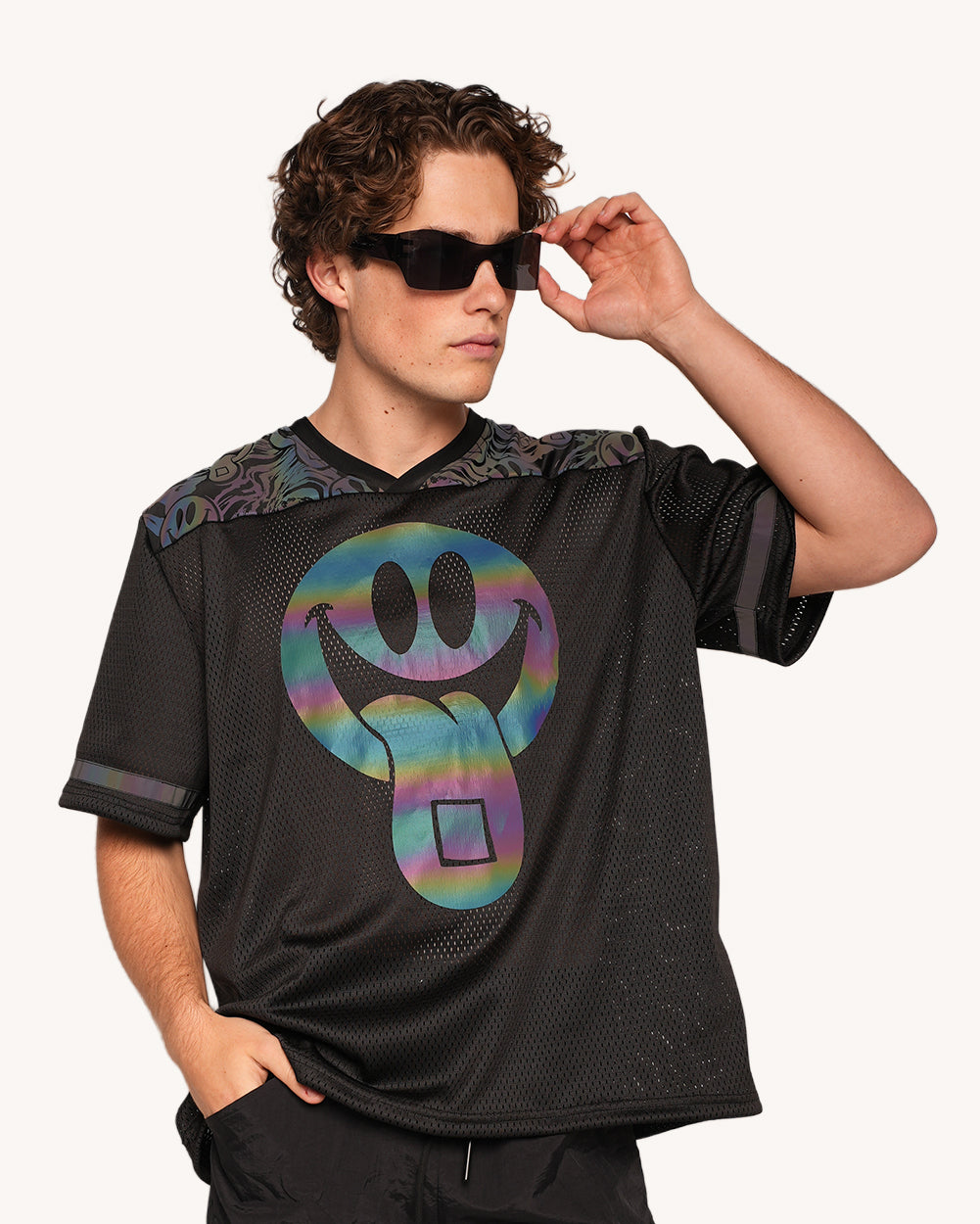 Happy Hour Rainbow Reflective Unisex Jersey