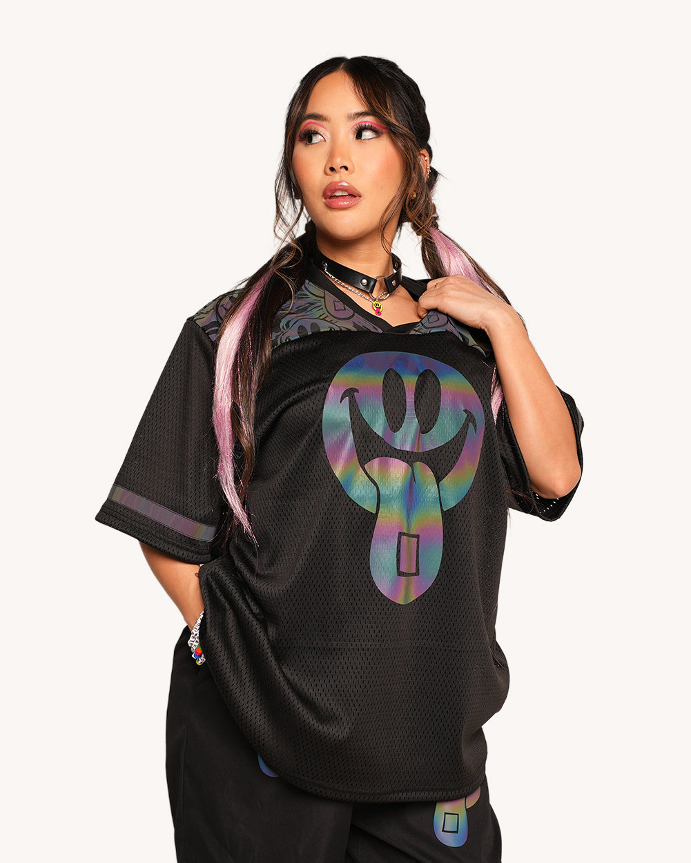 Happy Hour Rainbow Reflective Unisex Jersey