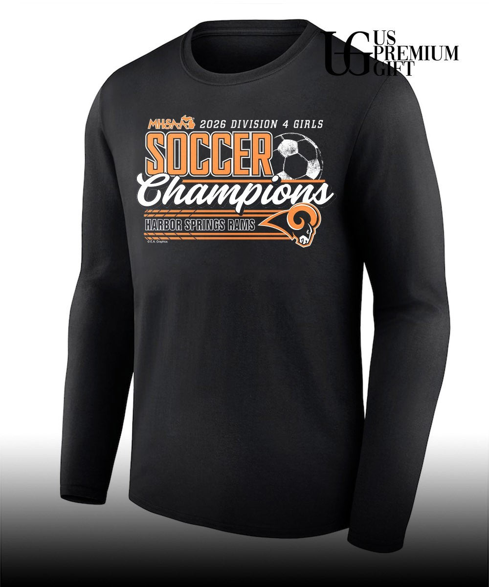 Harbor Springs Rams 2026 MHSAA Girls Soccer Division 4 Champions shirt