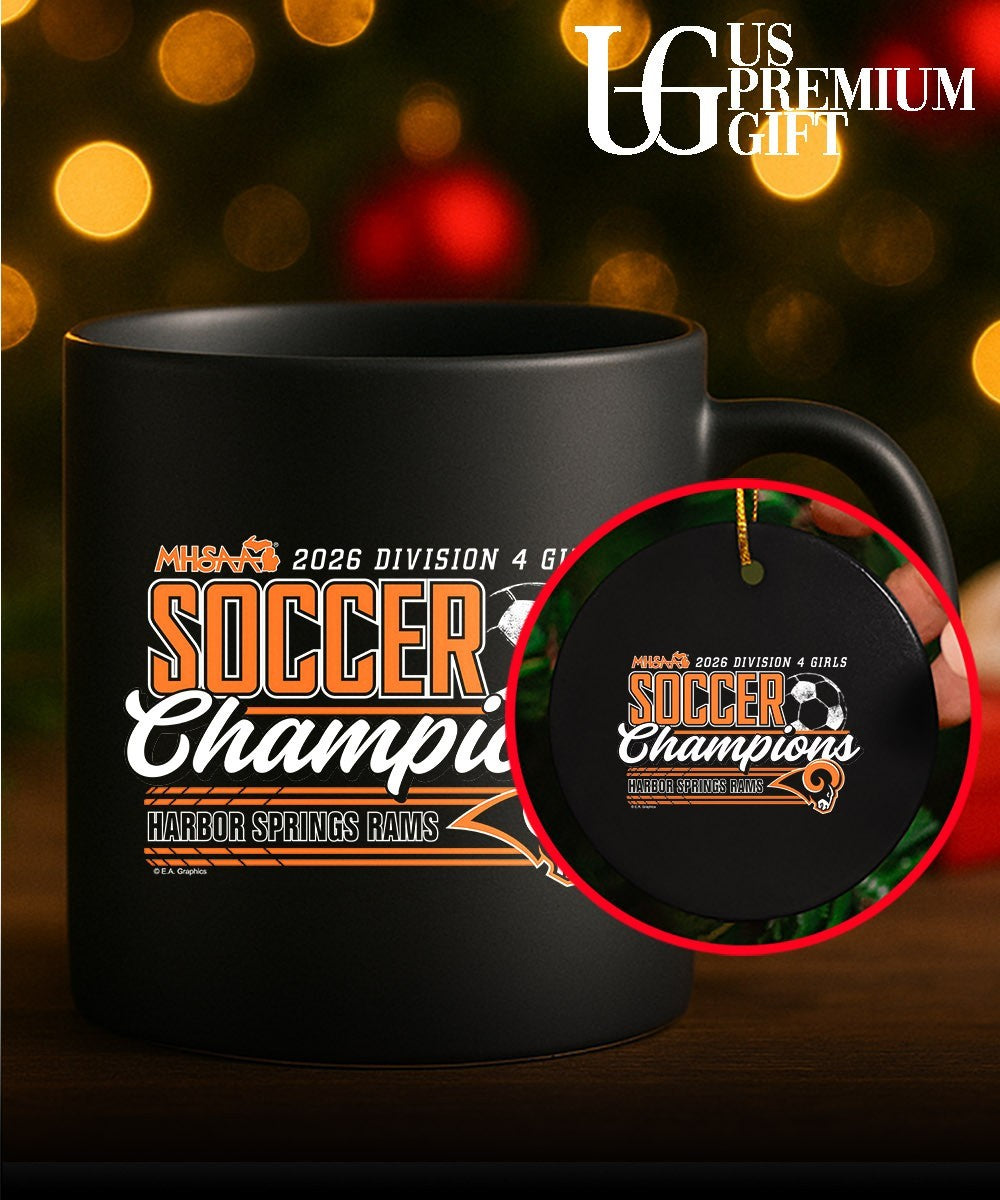 Harbor Springs Rams MHSAA Girls Soccer D4 Champions 2026 shirt