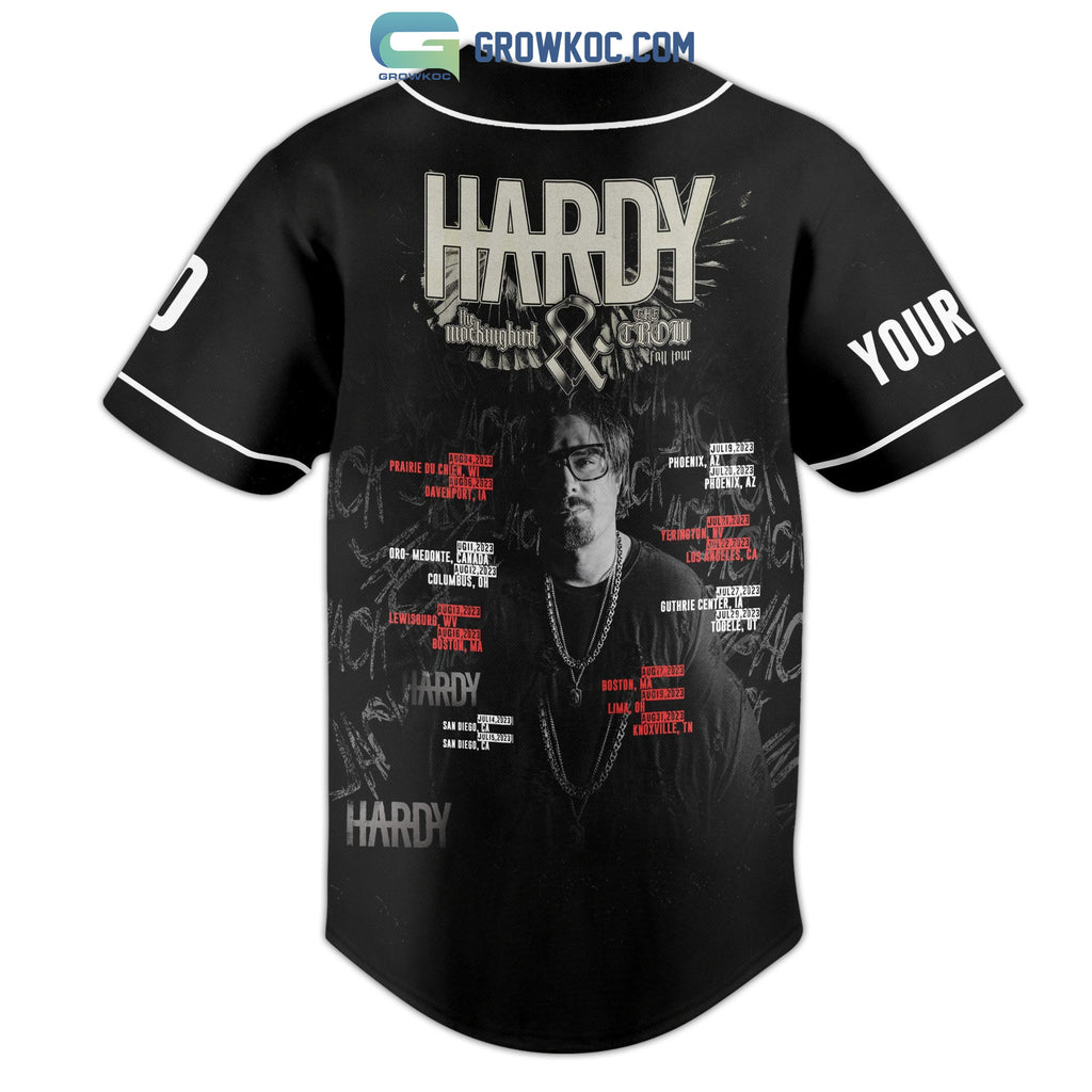 Hardy The Mockingbird And The Crow Fall Tour Personalized Baseball Jersey