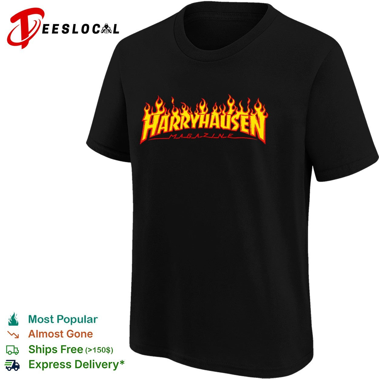 Harryhausen Magazine Fire shirt