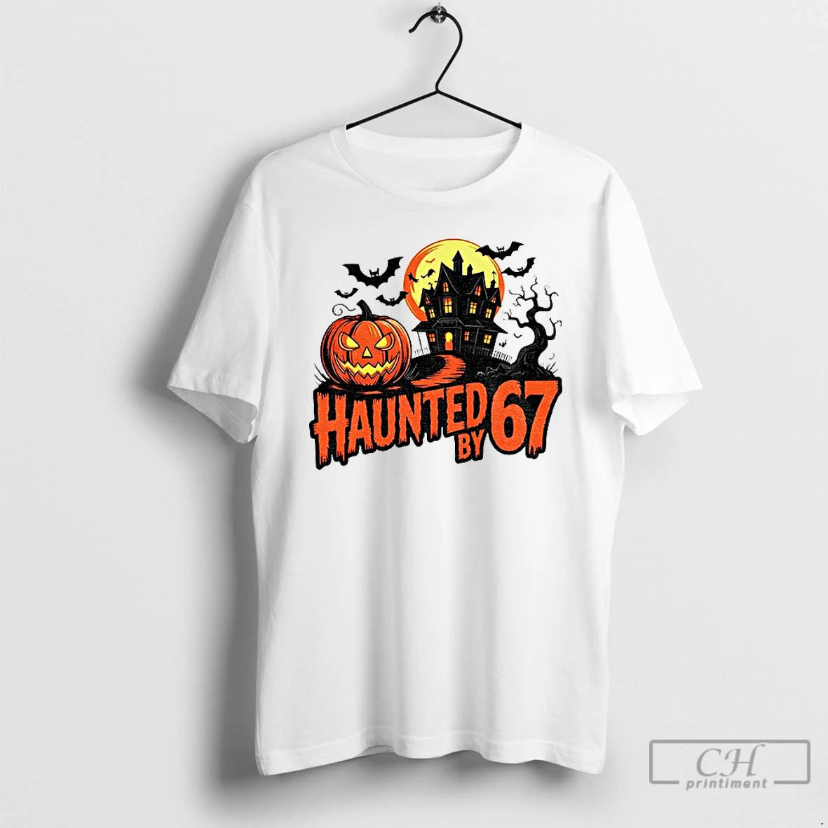 Haunted By 67 Retro Halloween Six Seven Meme T Shirts Hoodie, Sweatshirt | InkRitualCo.com