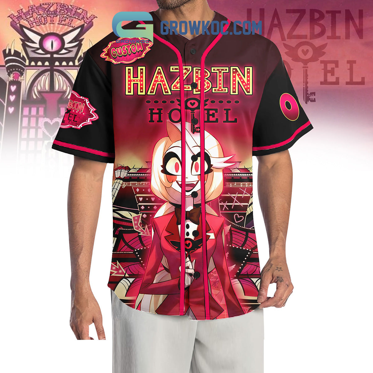 Hazbin Hotel That’s Not Mean That Aggressive Kindness Baseball Jersey