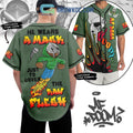 He Wears A Mask Just To Cover The Raw Flesh MF Doom Personalized Baseball Jersey
