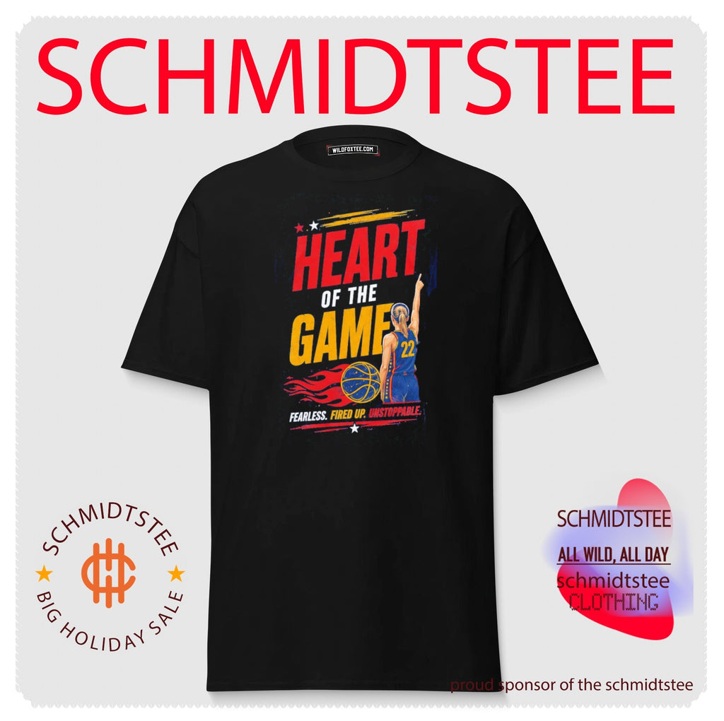 Heart of the Game Fearless Fired Up Unstoppable Basketball Player shirt