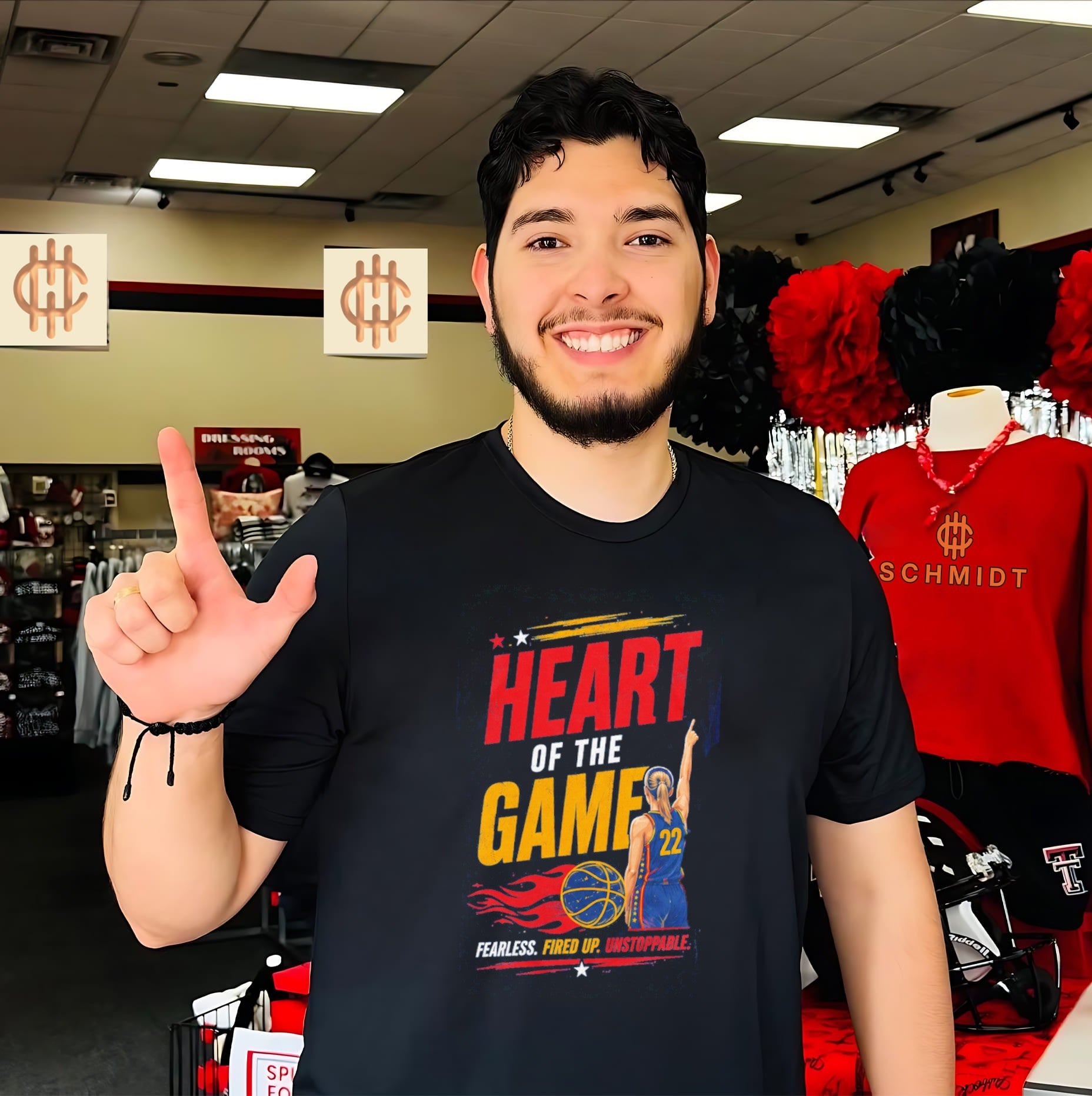 Heart of the Game Fearless Fired Up Unstoppable Basketball Player shirt