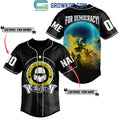 Helldivers Super Earth For Democracy Personalized Baseball Jersey
